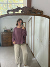 Dark Cherry Sweatshirt Top