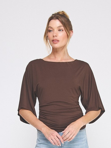  Angelica Blouse- Brown