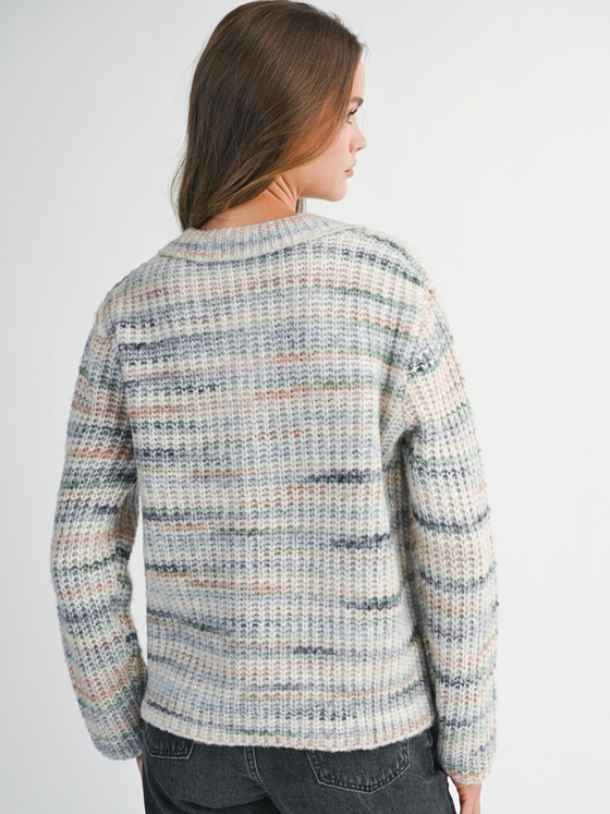 Multicolor Heathered Sweater