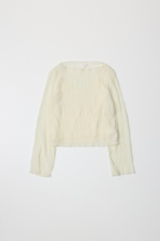Luna Cream 2-piece Top