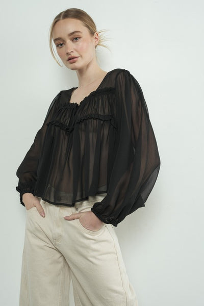 Sheer Layering Blouse – SABthelabel