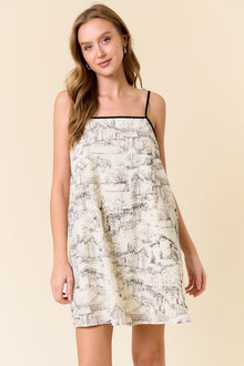  Printed Summer Mini Dress