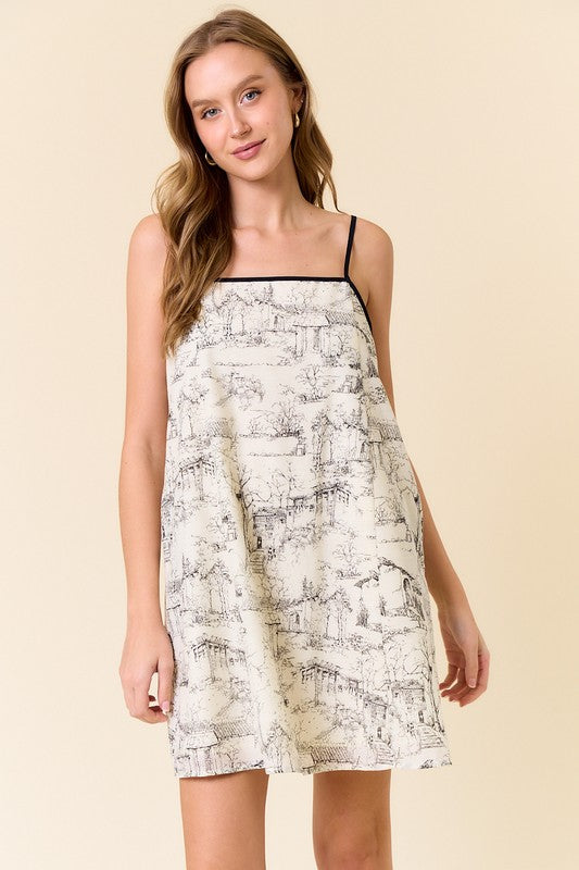 Printed Summer Mini Dress