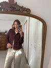 Cherry Cola Suede Jacket