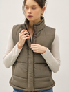 Peyton Brushed Vest - Olive