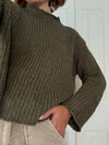Ira Chunky Knit Sweater - Olive