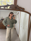 Tova Sweater Bomber Jacket - Olive