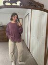 Dark Cherry Sweatshirt Top