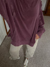 Dark Cherry Sweatshirt Top