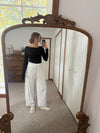 Fleece Barrel Sweatpants - Bone