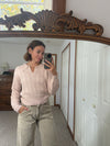 Ballet Pink Collared Sweater