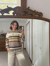 Aaron Stripe Polo Sweater