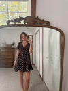Polka Dot Wine Dress