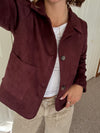 Cherry Cola Suede Jacket
